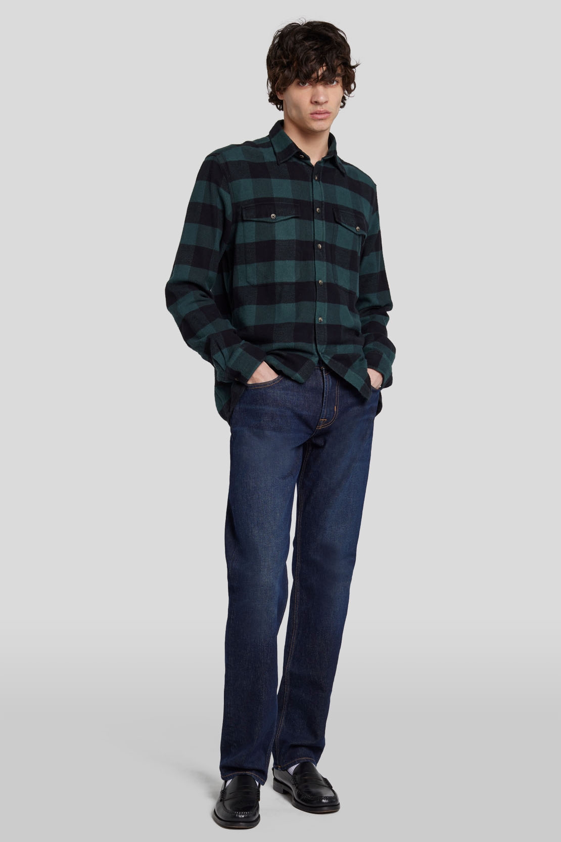 Flannel overhemd top