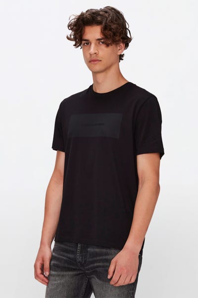 7 For all Mankind - Logo Tee Cotton Black