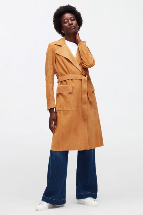  LEATHER TRENCH SUEDE DESERT 