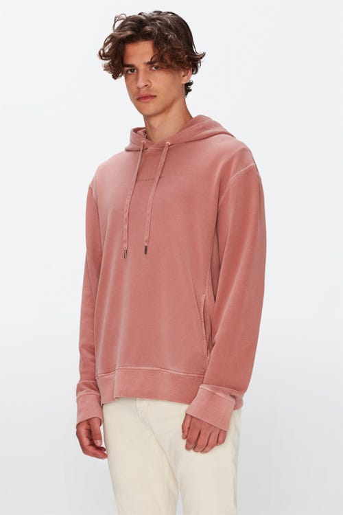 7 For all Mankind - Hoodie Mineral Dye Burnt Brick