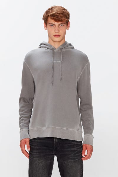 7 For all Mankind - Hoodie Mineral Dye Grey